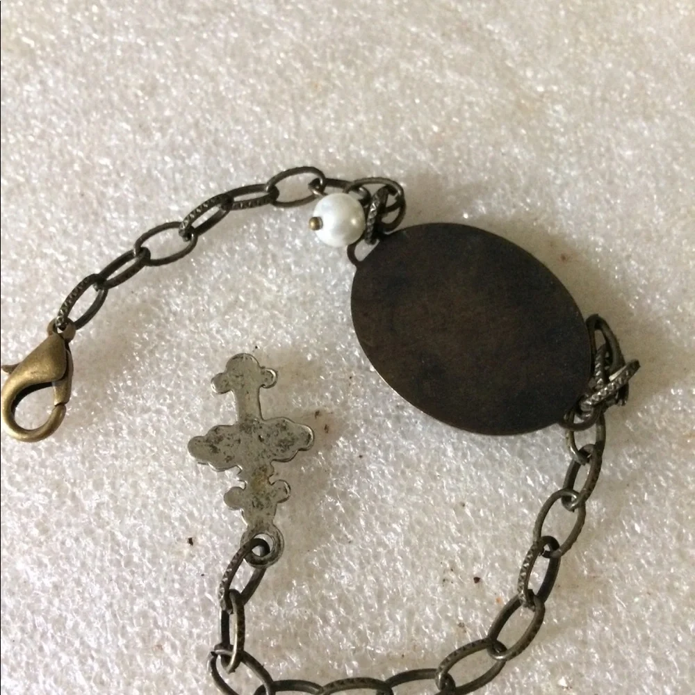 Vintage  brass charms bracelet